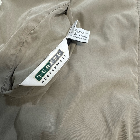 Turfer Sportswear Men’s Reversible Golf  Vest Tan & Black  Size Large - Picture 5 of 9